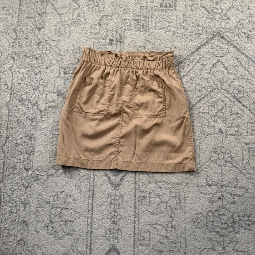 LOFT Size 6 Emory Paperbag Pocket Beige Skirt - Picture 4 of 4